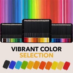 Castle Art Supplies Colored Pencils Set | 72 1 Count (Pack of 72), Multicolor