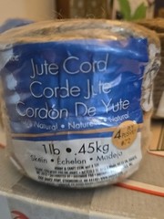 Jute Cord 1 lbs ea. Set of 3. 100% Natural 4Ply