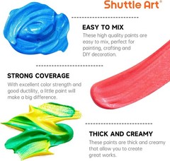 Shuttle Art Color Change Acrylic Paint Set, 2 Ounce (Pack of 16), Chameleon