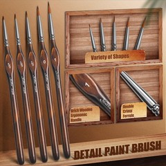 Detail Paint Brushes Dry Brushes, Golden Maple 10PC Flat 10PC, Bronze