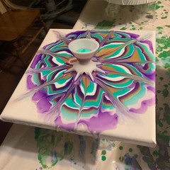 Reusable Pouring Paint Cup With Funnel Legs For Fluid Art