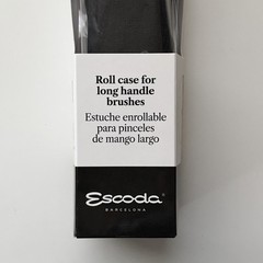 Escoda Barcelona Black Roll Case for Long Handle Brushes, 8804 Series