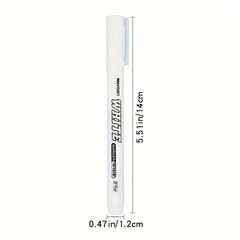 3 pcs White Waterproof Permanent Paint Marker Pens for Metal Wood Fabric