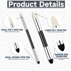 Artist Blending Sponge Pen Dual Tip Reusable Drawing Art Soft Pastel 2pcs