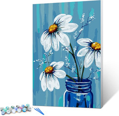 Framed Paint by Numbers Kit for Beginner & Kids Ages 8-12, without Easel, Easy