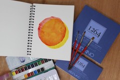 Fabriano 1264 Watercolor Pad, Bright White, Acid-Free, Spiral Bound