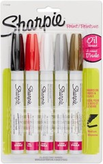 Sharpie Oil Paint Markers, Assorted Metallic Colors