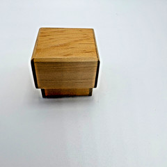 Ring Box Unfinished Wood Jewelry Box Crafts Gift Custom Proposal Boho Special
