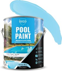 Waterborne Acrylic Pool Paint, Resistant to UV, Water, Salt, Chemicals, Fading