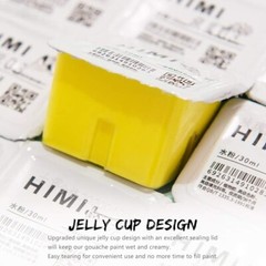 HIMI Gouache Paint Set, Jelly Cup 18 Vibrant Colors(30ml/Pcs(YELLOW) – BRAND New