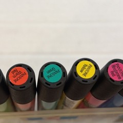Vintage Pantone by Letraset Tria Markers 12 Set #1 Brights Dual Tip Studio Case