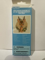 Crafter’s Square Gem Canvas Painting Kit/Deer