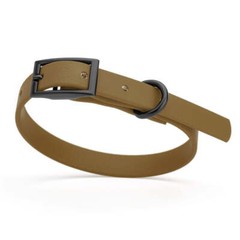 Dog Pet Waterproof Collar – W1/2″ x L9″-12″ – Coyote Brown