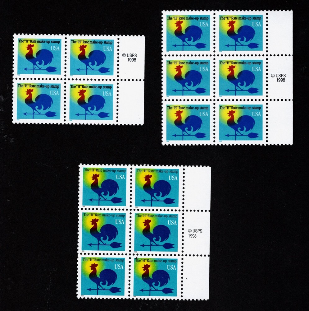 1998 – Choose from USPS/Copyright Regular Issue Blocks 3257-3262 MNH US Stamps!