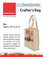 Canvas Crafter Bag Artist Storage Tools Bag 13.5″ H x 12″