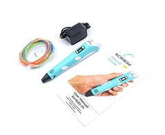 SCRIB3D P1 3D Printing Pen with Display – Includes 3D Pen, 3 Starter Colors of