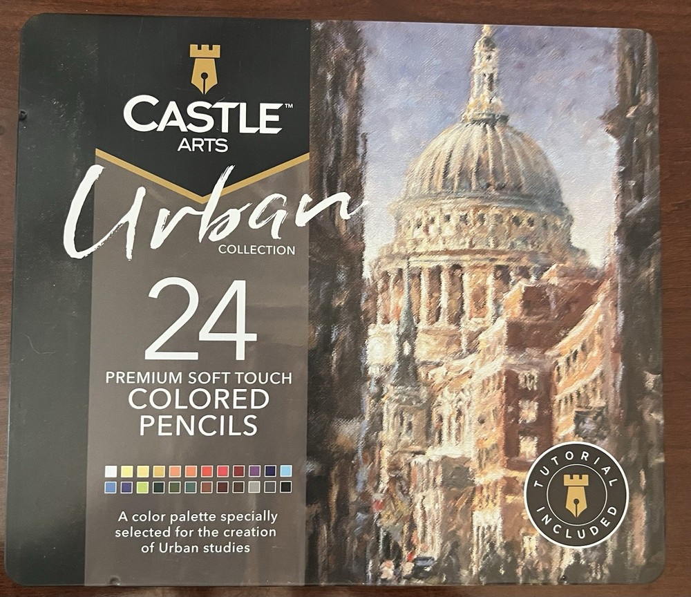 Castle Arts Colored Pencils Urban Collection 24 Pencils