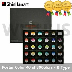 ShinHan art Professional Poster Color Paint Set 30 Colors 40ml Jar A Type