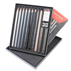 Caran d’Ache Art by Sketch Set 14 Pieces 1 Count (Pack of 1), Multi-coloured