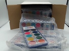 Keebor Watercolor Paint Set For Kids, 12 Colors, Washable Water Colors For P…