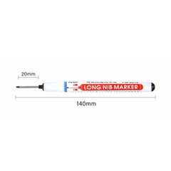 1x Long Head Markers Deep Hole Marker Pen For Bathroom Woodworking Multi-purpose