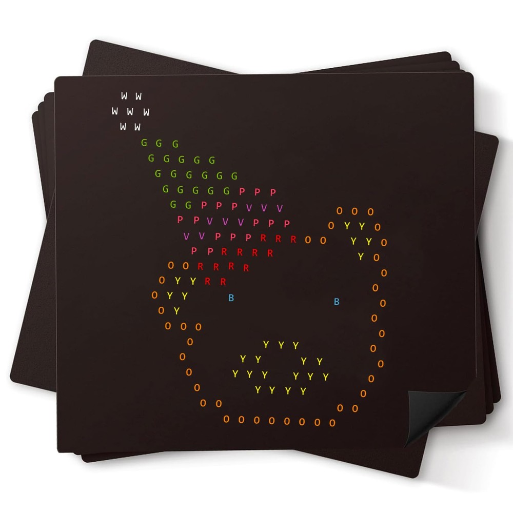 Ayidawedo 20PCS Refill Templates for Light Up 6.8×8 inches, Colorful