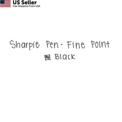 Sharpie Felt Tip Pens, Fine Point (0.4mm), Black, 4 Count (Pack of 1), Black