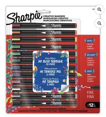 Sharpie Creative Markers, Water-Based Acrylic Paint Markers, Fine Tip, Assorted,