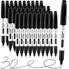 craftinova Black Ultra Fine Point Permanent 1 Count (Pack of 30),