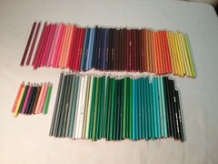 Artist Lot Of 121 Colored Pencils: Mix Of Crayola and Cra-Z-Art SO MANY COLORS!