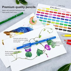 80 Colored Pencils, Soft Core Color Pencil Set for Adult Coloring Books Artist..