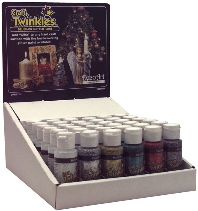 Craft Twinkles Glitter Paint 2oz Crystal