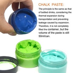 6-Color Chalk Paste Set with 3 Silicone Squeegees ， Silk Screen Paint Kit ， C…