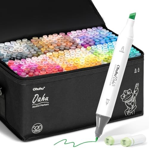Oahu Illustration Markers Normal Type 320 Colors 321 Pens (Both Tips and Tips)