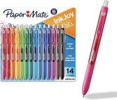 Colorful 14-Pack InkJoy Gel Pens, 0.7mm – Quick-Dry & Smooth Flow for Creatives
