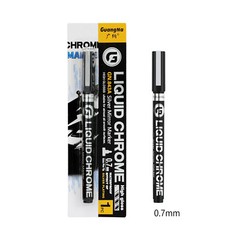 3PACK Liquid Chrome Marker Pump Model Silver Mirror DIY Highlight Multifunction