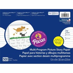 Pacon 2423 Multi-program Picture Story Paper 500 Sheets 12″x9″