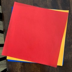 New One Package of 55 Sheets Origami Solid Color Paper – Instructions Included