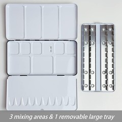 Empty Watercolor Tins Palette Paint Case Large Watercolor Palette Box Metal Tin