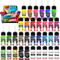 Airbrush Paint 33 Colors Acrylic Air Brush Painting, Ready to Spray Airbrush…