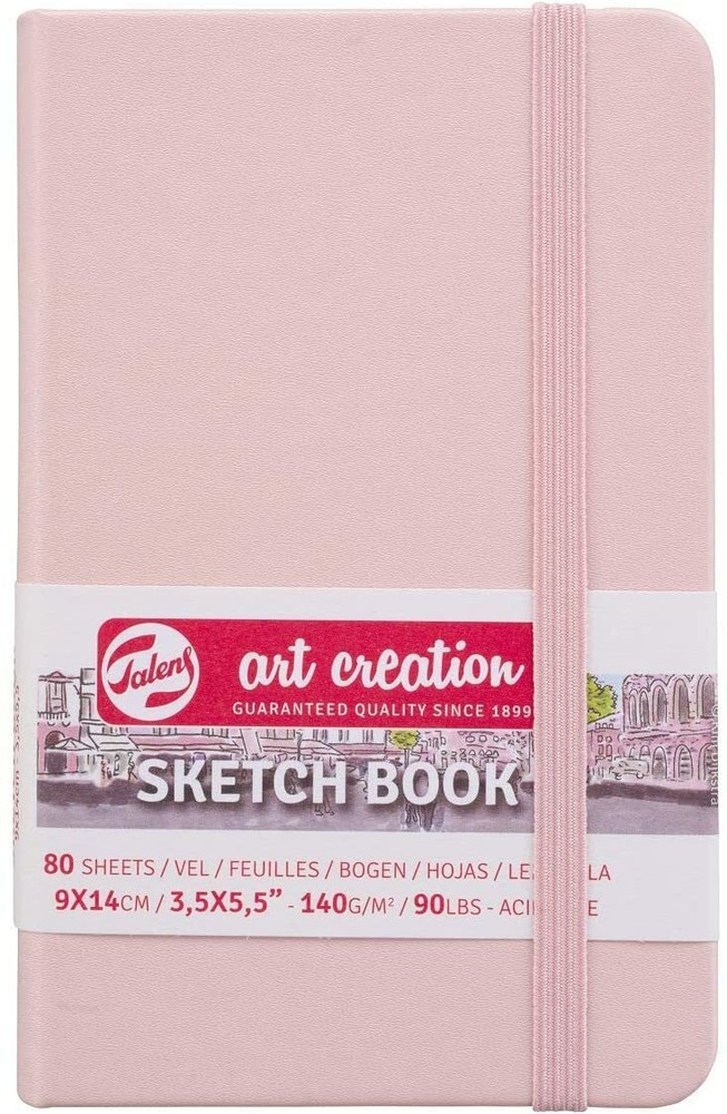 Hardback Sketchbook Art Creation 80 Sheets 140gsm Pastel Pink – Royal Talens