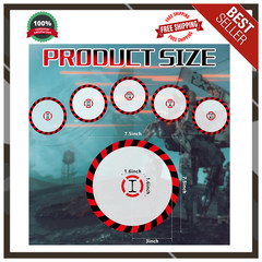 6 Pcs Objective Point Markers round PVC Objective Marker Gaming Accessory, Minia