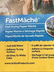 Activa FastMache Fast Drying Papier Mache, Air Dryies to White Color 24oz NEW