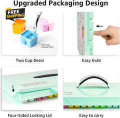 HIMI Gouache Paint Set, 112 Colors X 12G Twin Jelly Cup with Portable Case