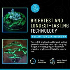 Glow in the Dark Powder, Strontium Aluminate, Phosphorescent Pigment- 14 Colors