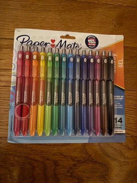 NEW Paper Mate Inkjoy Gel Pens FINE Point 0.5 mm 14-Pack ASSORTED COLOR SEALED