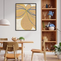 Akfado 36×36 Canvas Floater Frame Dark Brown Metal DIY No Glass Back