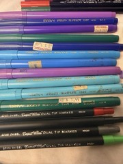 Staedtler Marvy Le Plume Tombow Chisel Pentel Crayola Craft Color Marker 146 LOT