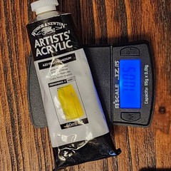 WINSOR & NEWTON Artists’ Acrylic Paint AZO YELLOW MEDIUM 60ml Series 2 Vintage