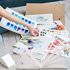 30 Sheets Watercolor Paper Pad, A5 (8.3 x 5.8″) Cold Press x